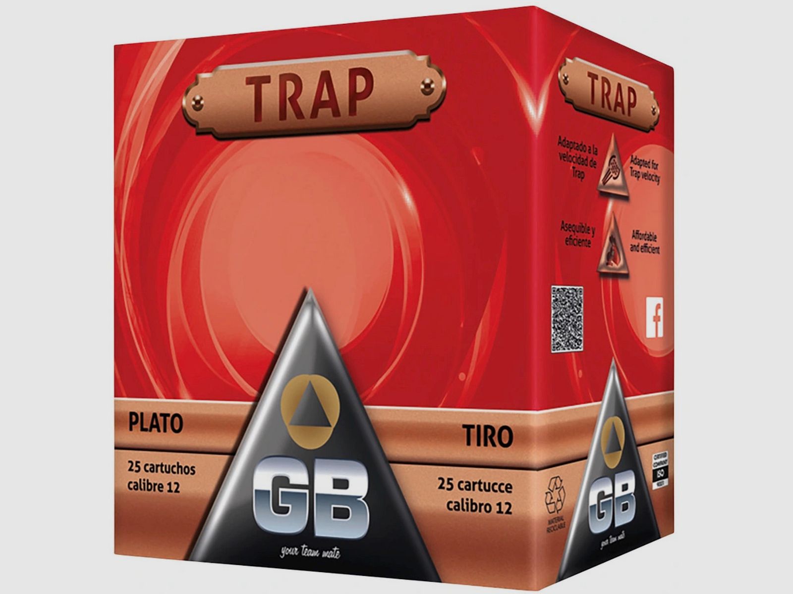 GB 12/70 Training Trap 2,4 mm 24g Schrotmunition 25 Stück
