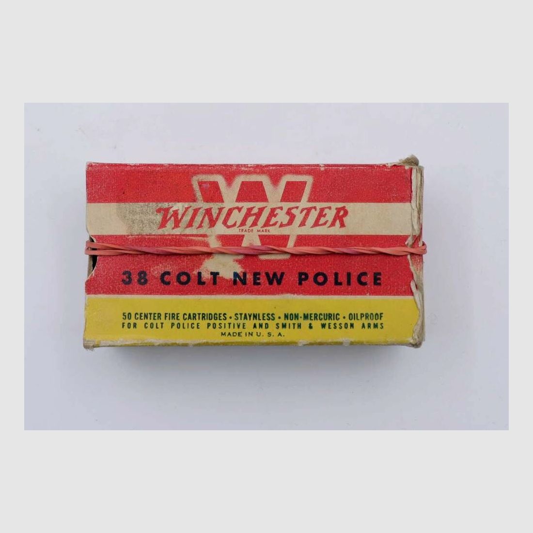 Winchester - USA Revolver ammunition .38 Colt New Police