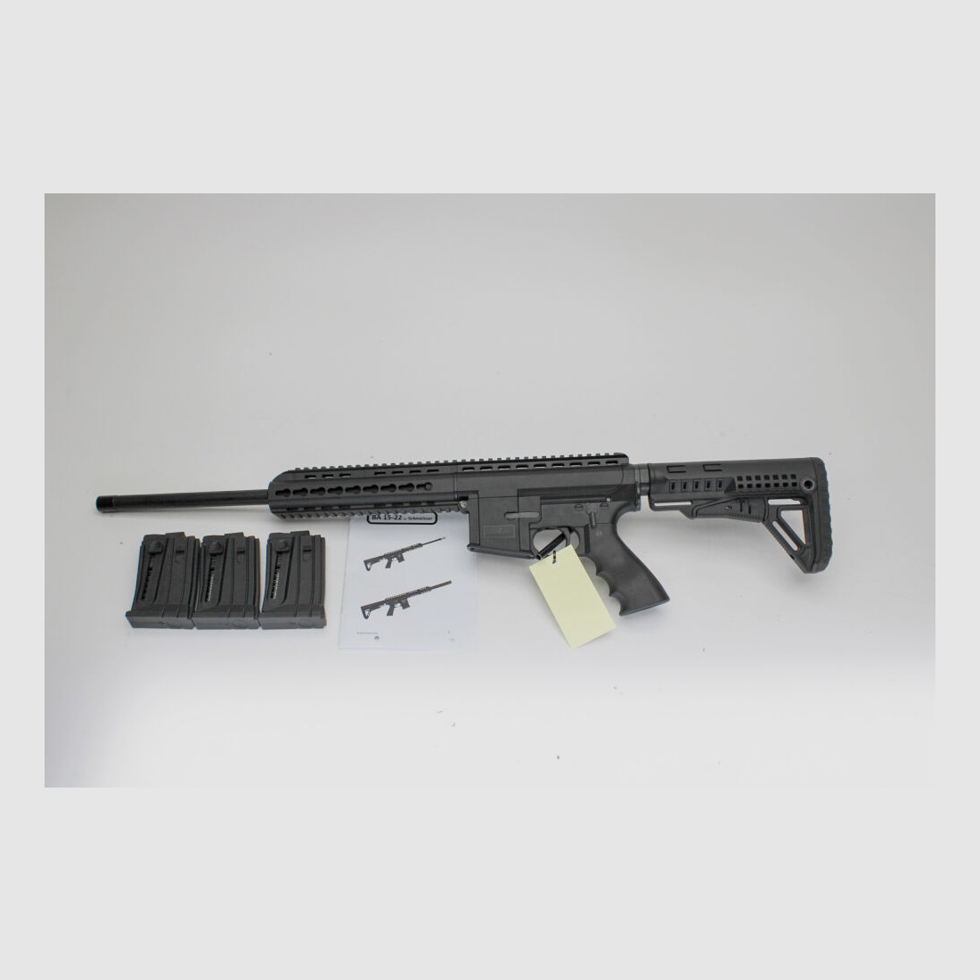Rep. rifle Schmeisser BA15-22 cal. .22lr with 3 magazines .22lr