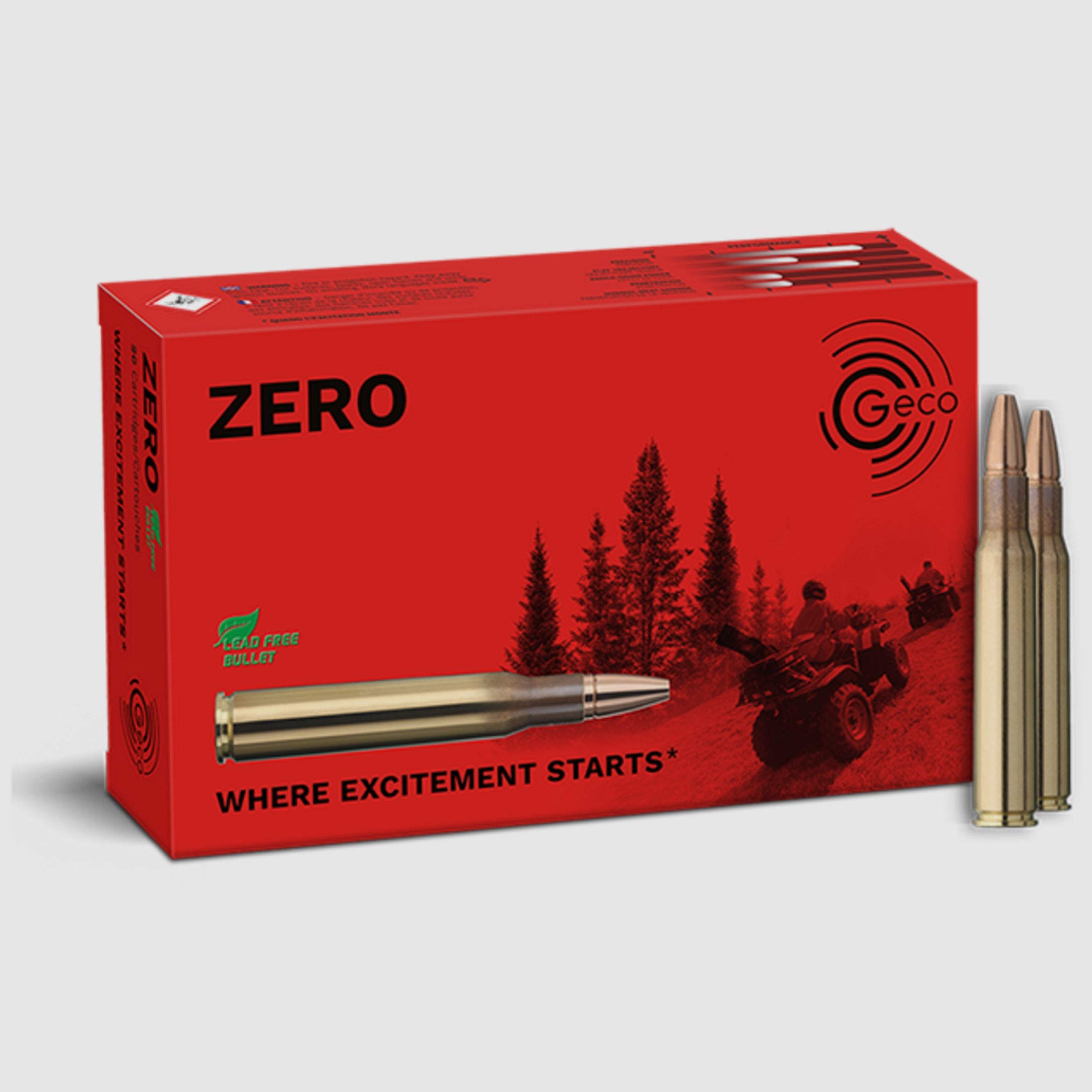Geco 2318821 Zero .30-06 Spring 8,8 g 136 gr Bleifrei 20 Stk