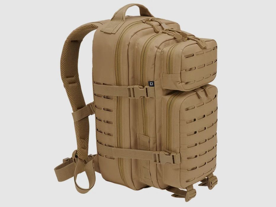Brandit US Rugzak Cooper LASERCUT - Medium - 25 Liter - Kameel (Beige)