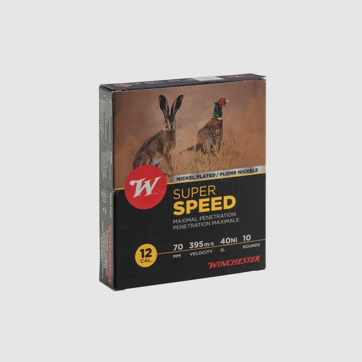 Winchester 12/70 Super Speed G2 Nickelpatronen 40g - Super Speed G2 Nickel Kal. 12-70, Boden von 23, 40 gr, N°0, Bild 2 von 4
