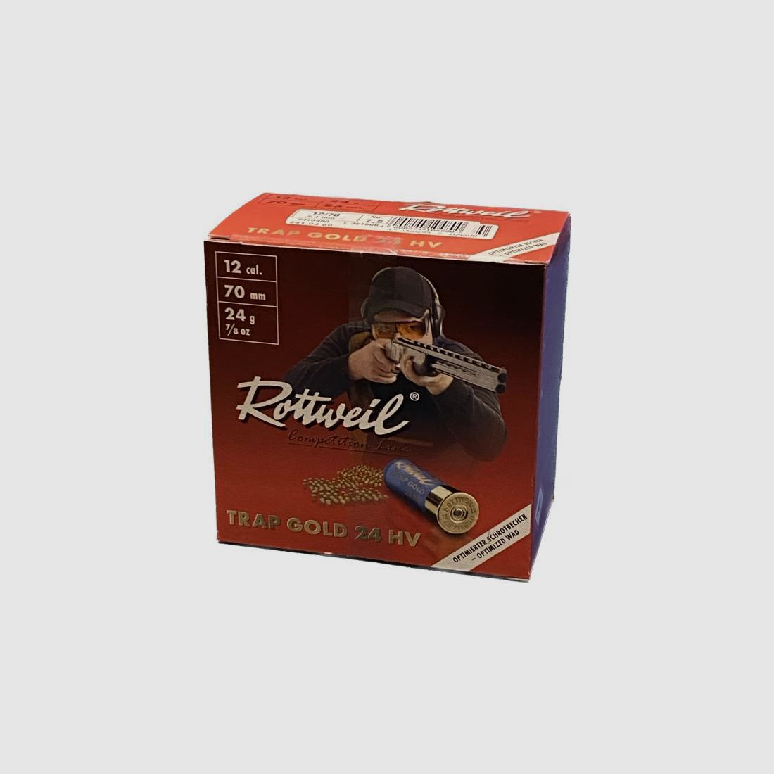 Rottweil 12/70 Trap Gold 24 HV 2.4mm (7.5) - 121,00€ por 250 disparos