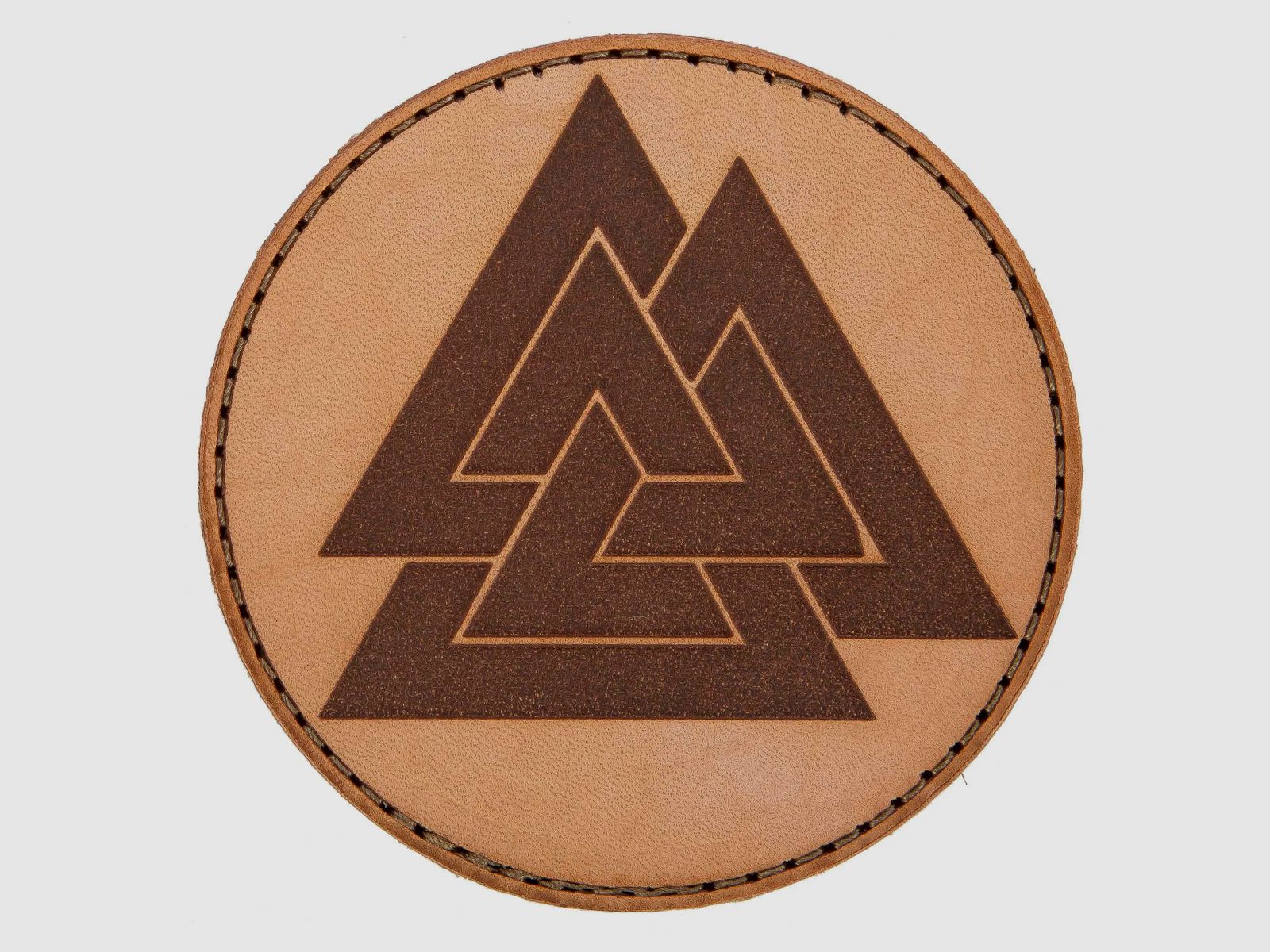 MD-Textil MD-Textil Lederpatch Valknut sand