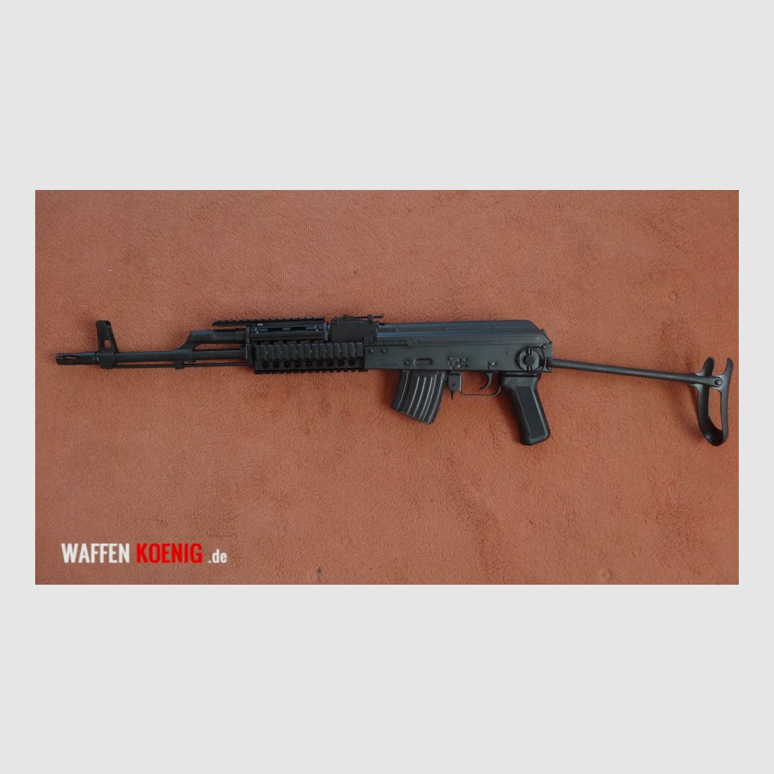 Cugir WS1-64 SL-Büchse; Cugir WS1-64 Metallklappschaft und Quard Rail Handschutz Cal.7,62x39mm