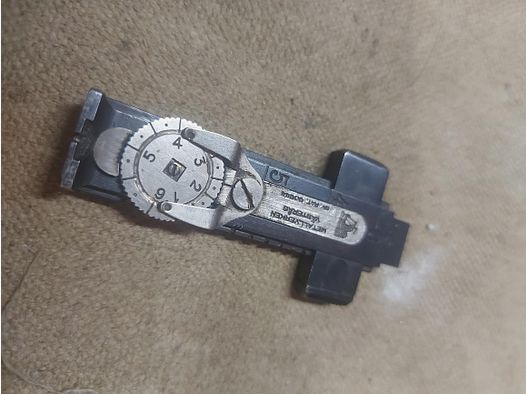 Feinvisier Schwedenmauser inkl. Visierblatt  SM sikte m/38