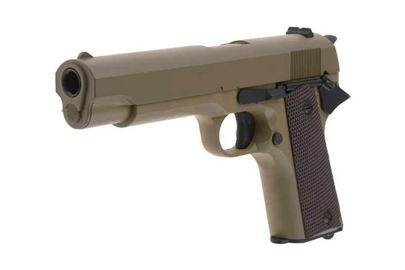 Pistolet ASG CYMA CM123 - tan (bez akumulatora), zdjęcie 22 z 36