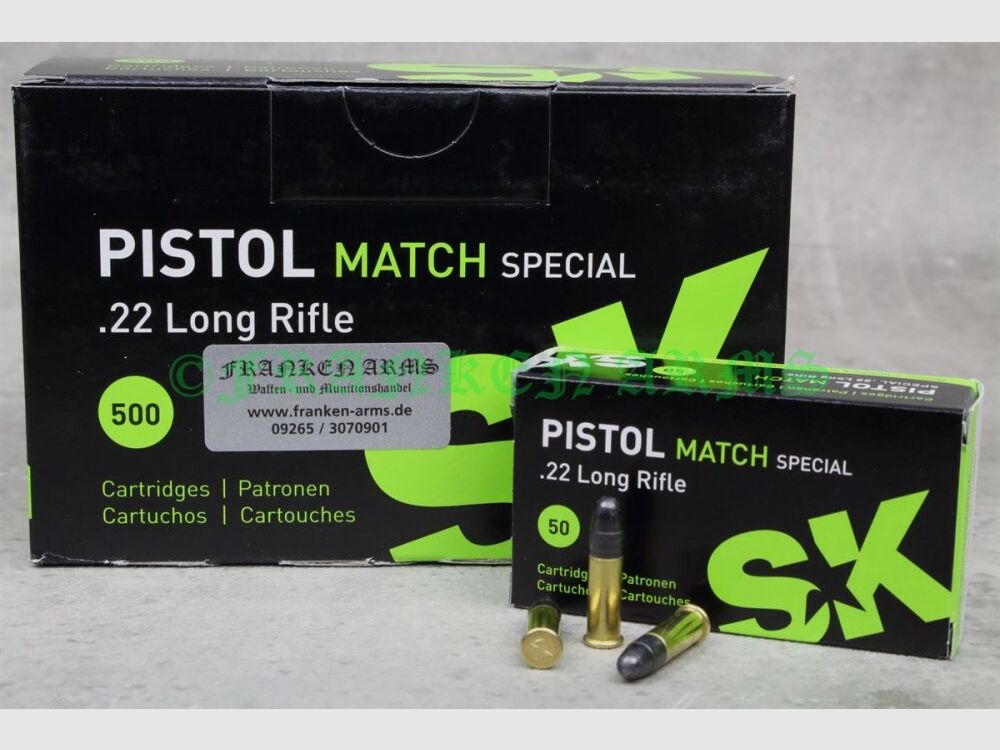 SK Schönebeck Pistol Match Special .22 l.r. 40gr. 2.59g 50 pieces tiered price