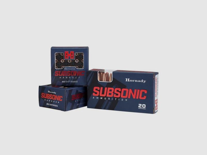 HORNADY Pistolenmunition 9mm Luger XTP SubSonic 147 grs 25 Stk    Hohlspitz
