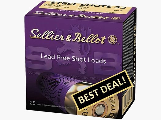 S&B 12/76 Caccia Acciaio 39g Dimensione Pallini 3,0 mm