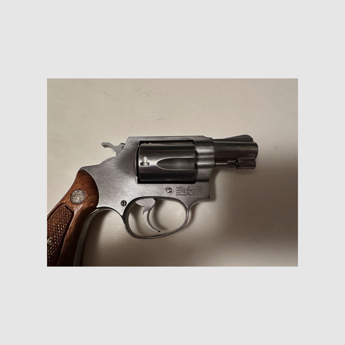 Smith & Wesson Mod. 36 Revolver .38Spez. Stainless Steel