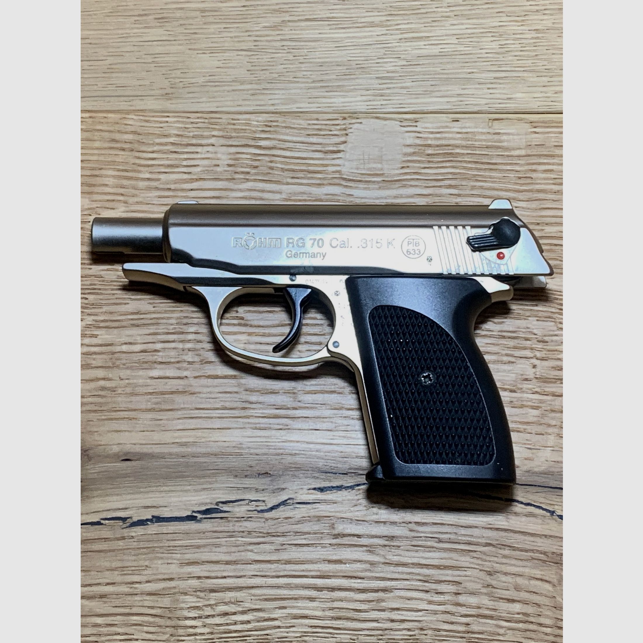 Röhm RG 70 Pistolet sygnałowy, matowo niklowany, Kal. .315