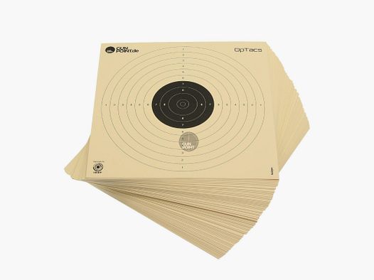 Luftpistolenscheibe 17 x 17 cm - 50er Pack