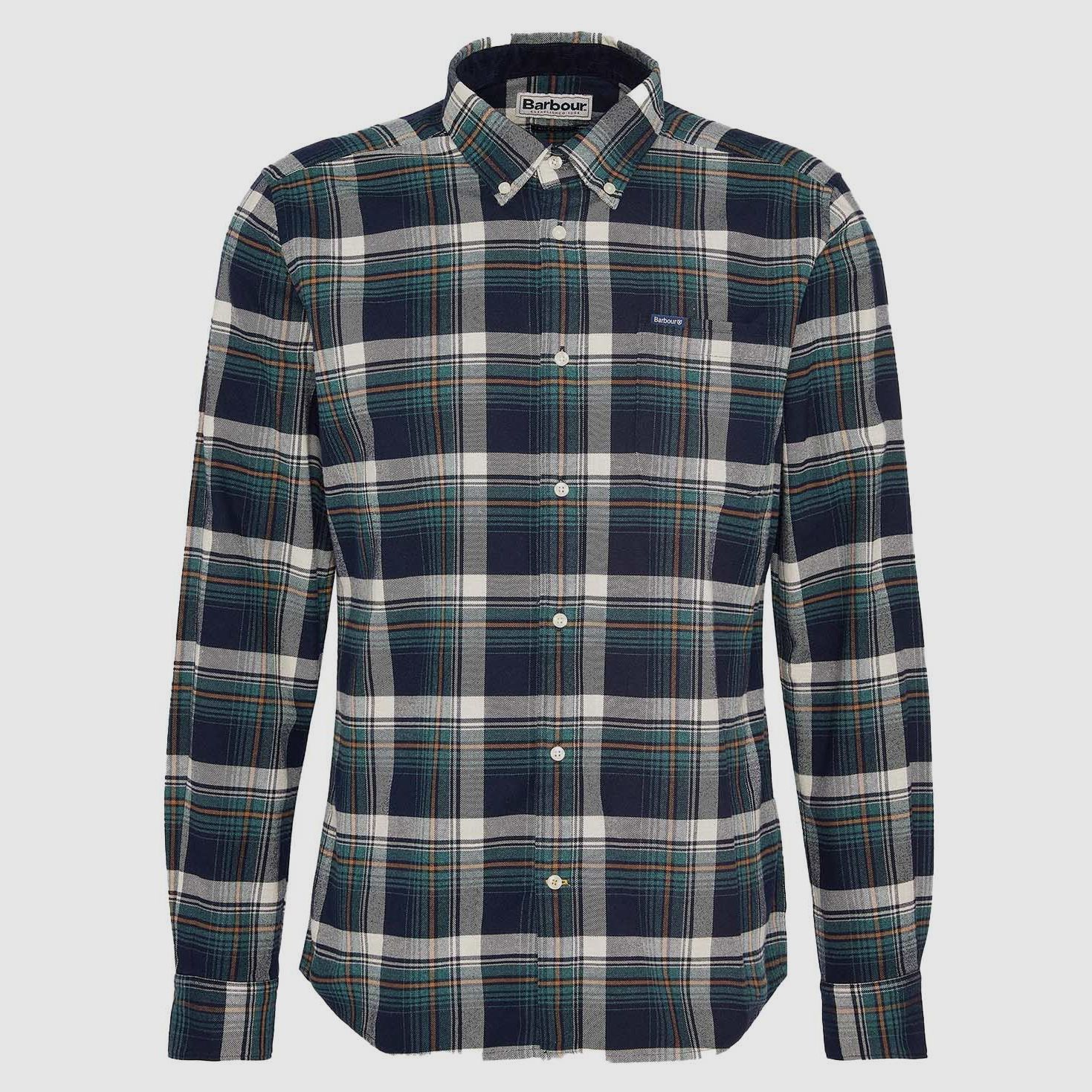 Barbour Hemd Shieldton Dark navy