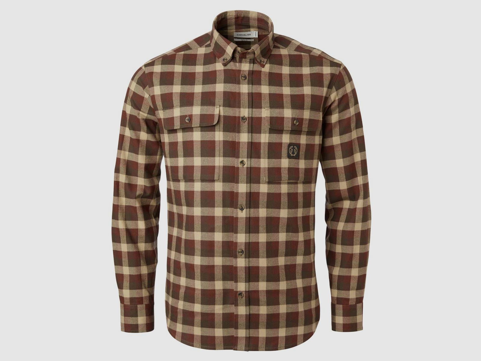 Chevalier Hemd Flannel Heron Holly Green