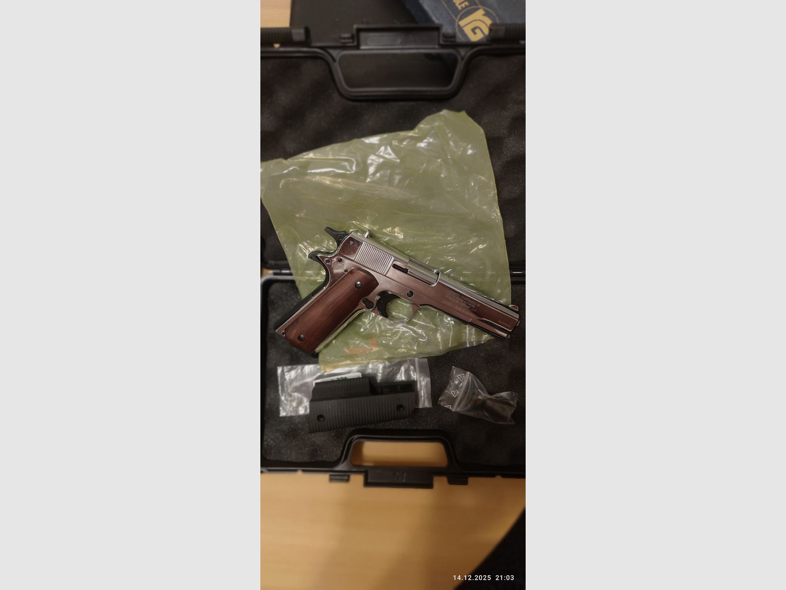 Colt Gouvernement chrom NEU 9 mm