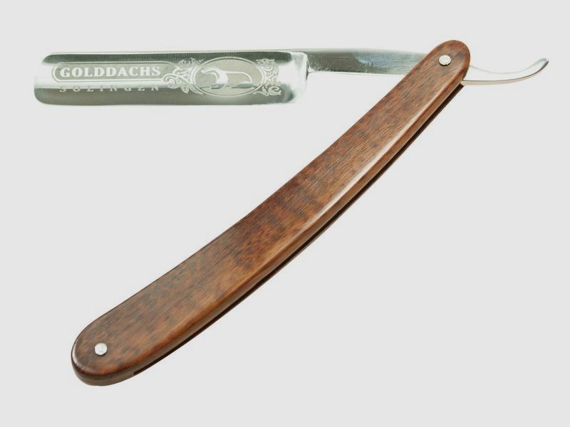 2. Wahl Golddachs Rasiermesser,Karbon,Schlangen Halbhohlschliff