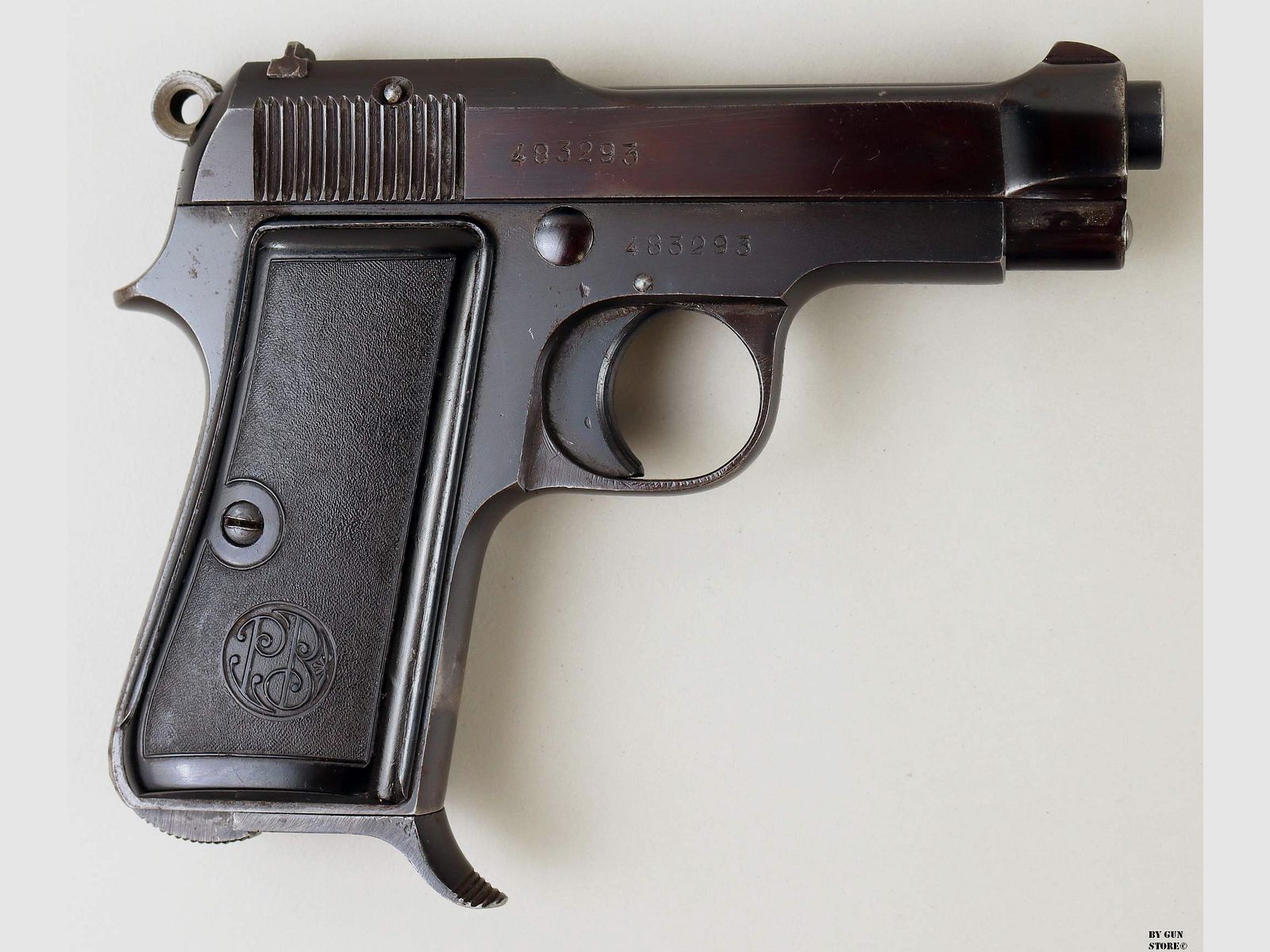Pistola Beretta mod. 35 cal. 7,65 mm matr. 483293, immagine 3 di 8