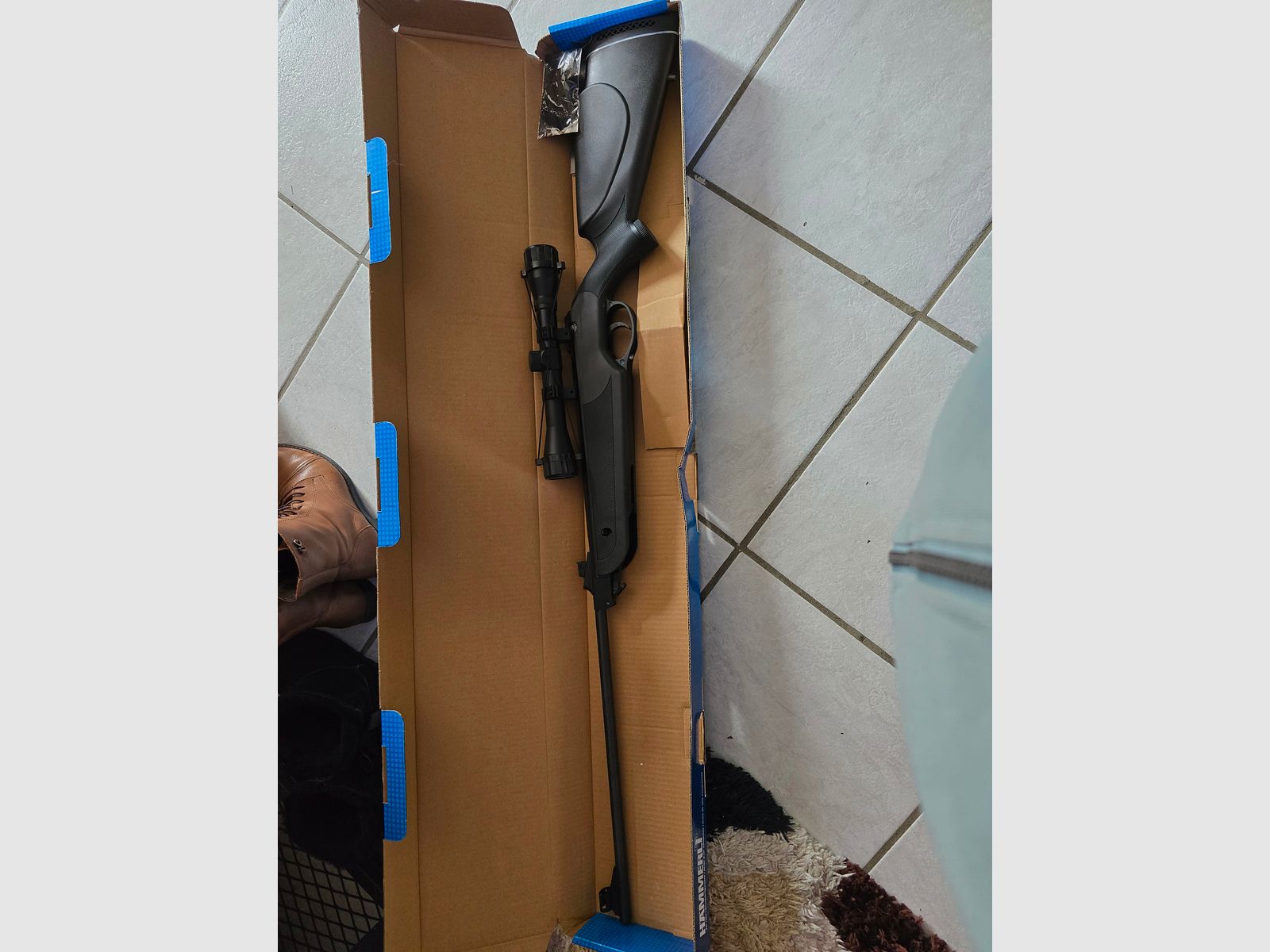 Carabina de aire comprimido de quiebre