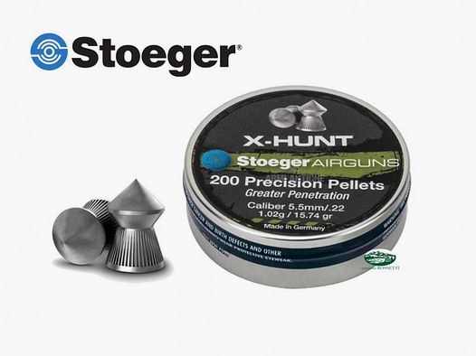ŚRUTY kal. 4,5 STOEGER X-HUNT Precyzyjny Śrut 4,5mm Większa Penetracja 0,56g - 8,64gr