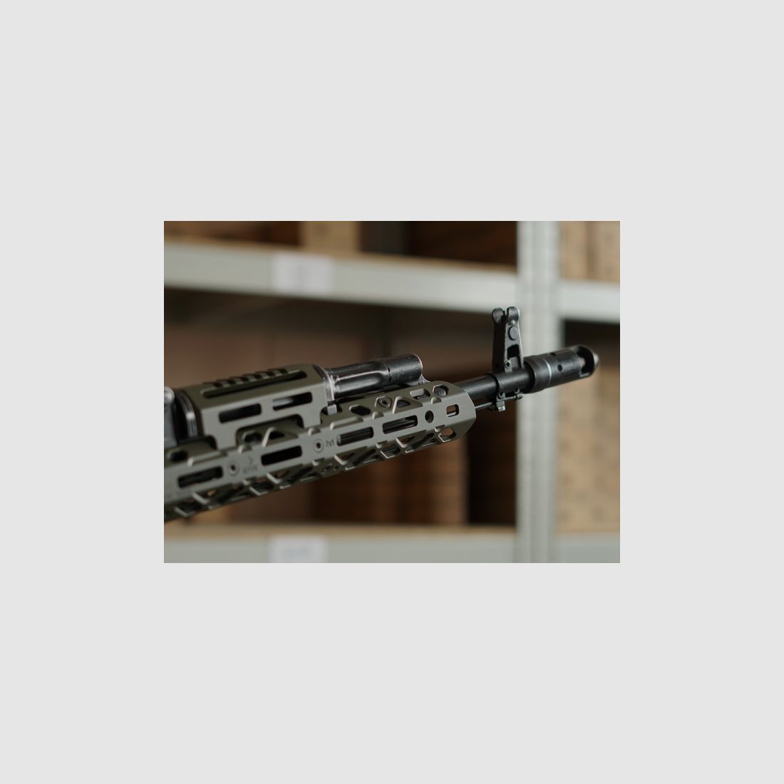 KPYK Medium AK M-LOK Handschutz mit kurzem Gasrohrcover CRC 1U020A Coyote Tan