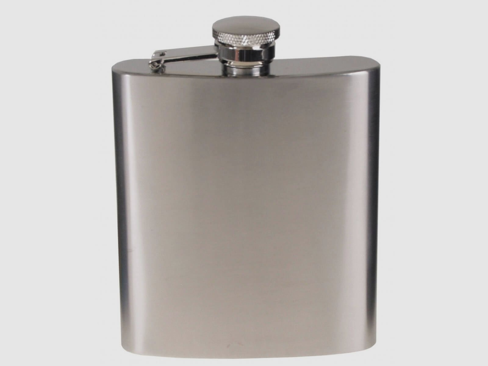 Flachmann Edelstahl, Chrom matt - 225ml