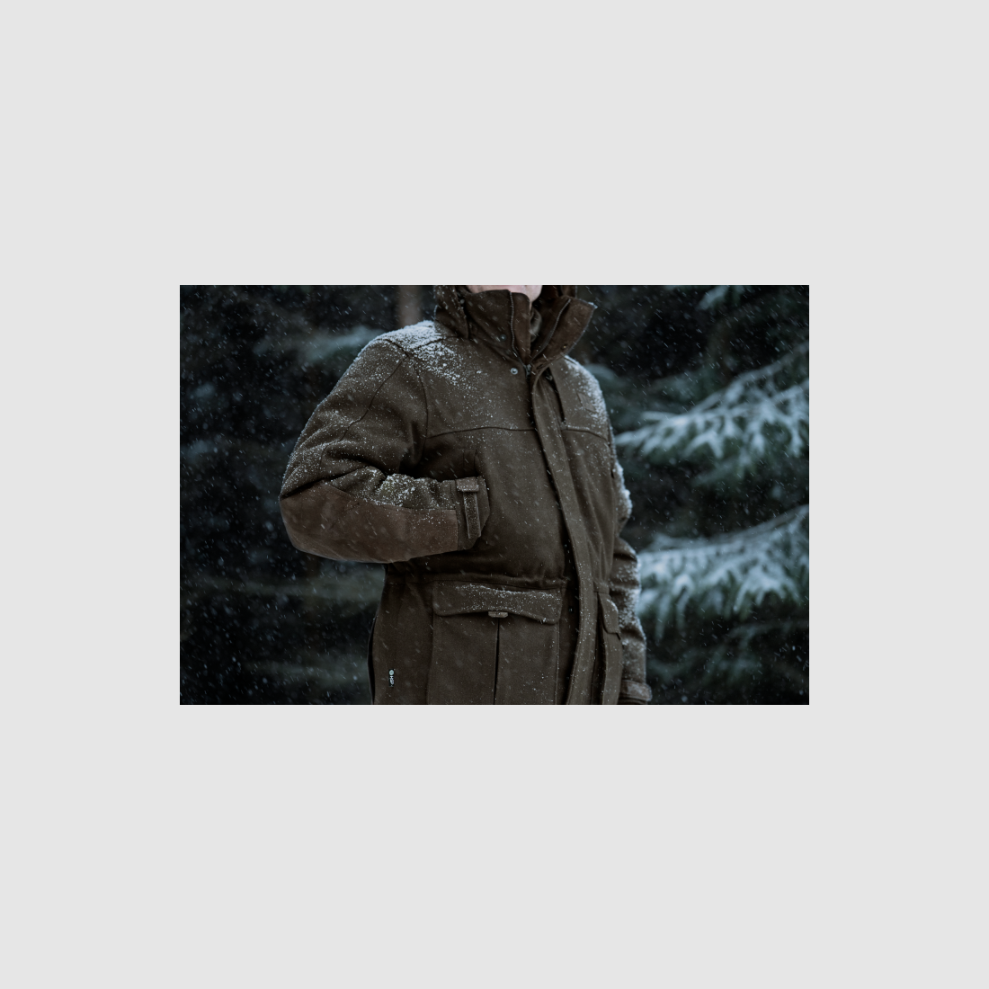 Härkila Kodiak CleverWool HSP Isolierte Jacke – Dunkles Jagdgrün/Schattiges Braun, Bild 6 von 8