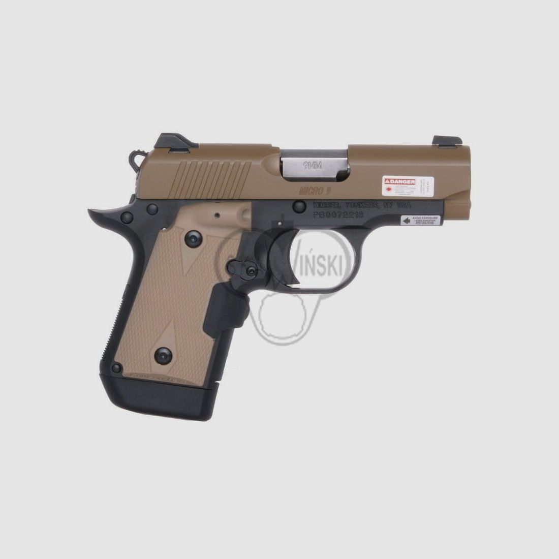 Pistola Kimber Micro 9 Desert Tan (LG), immagine 2 di 2