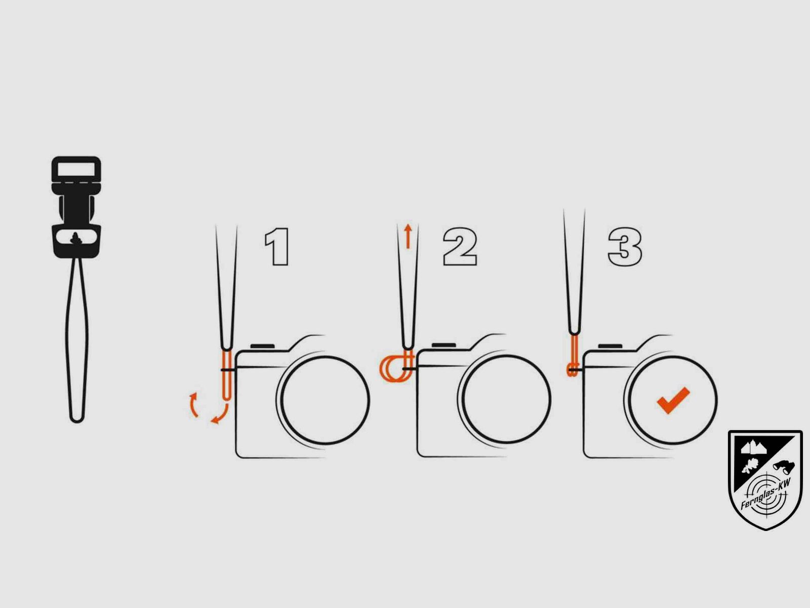 DÖRR Slim Pure 350627 Kamera Fernglas Umhängeriemen Trageriemen Silber L: 150cm