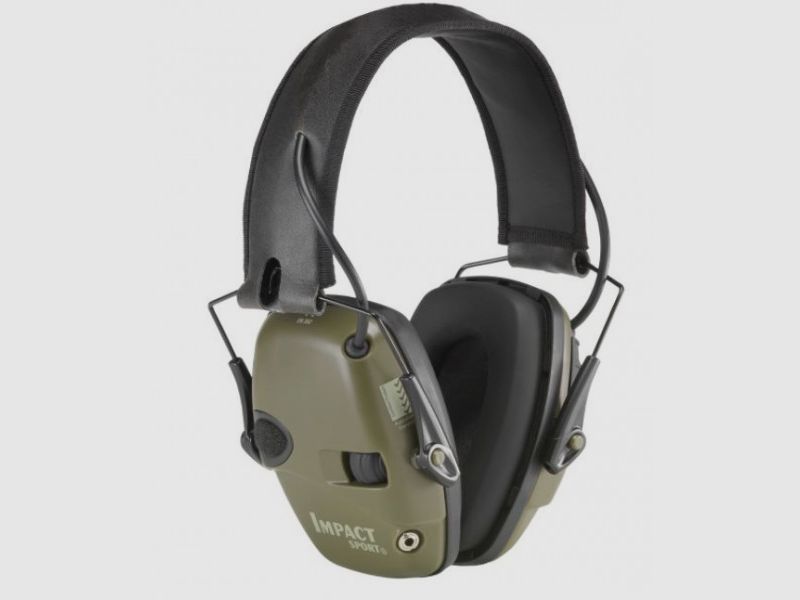 PROTEZIONE UDITIVA ELETTRONICA "HOWARD LEIGHT" - IMPACT SPORT - OLIVA