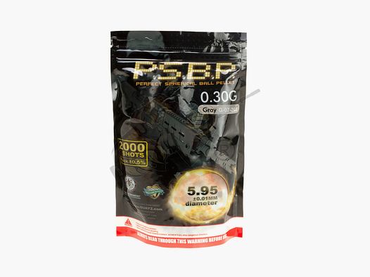 Perfect Airsoft BB`s 0.30g (2.000 Stück) diameter 5,95mm - Grau