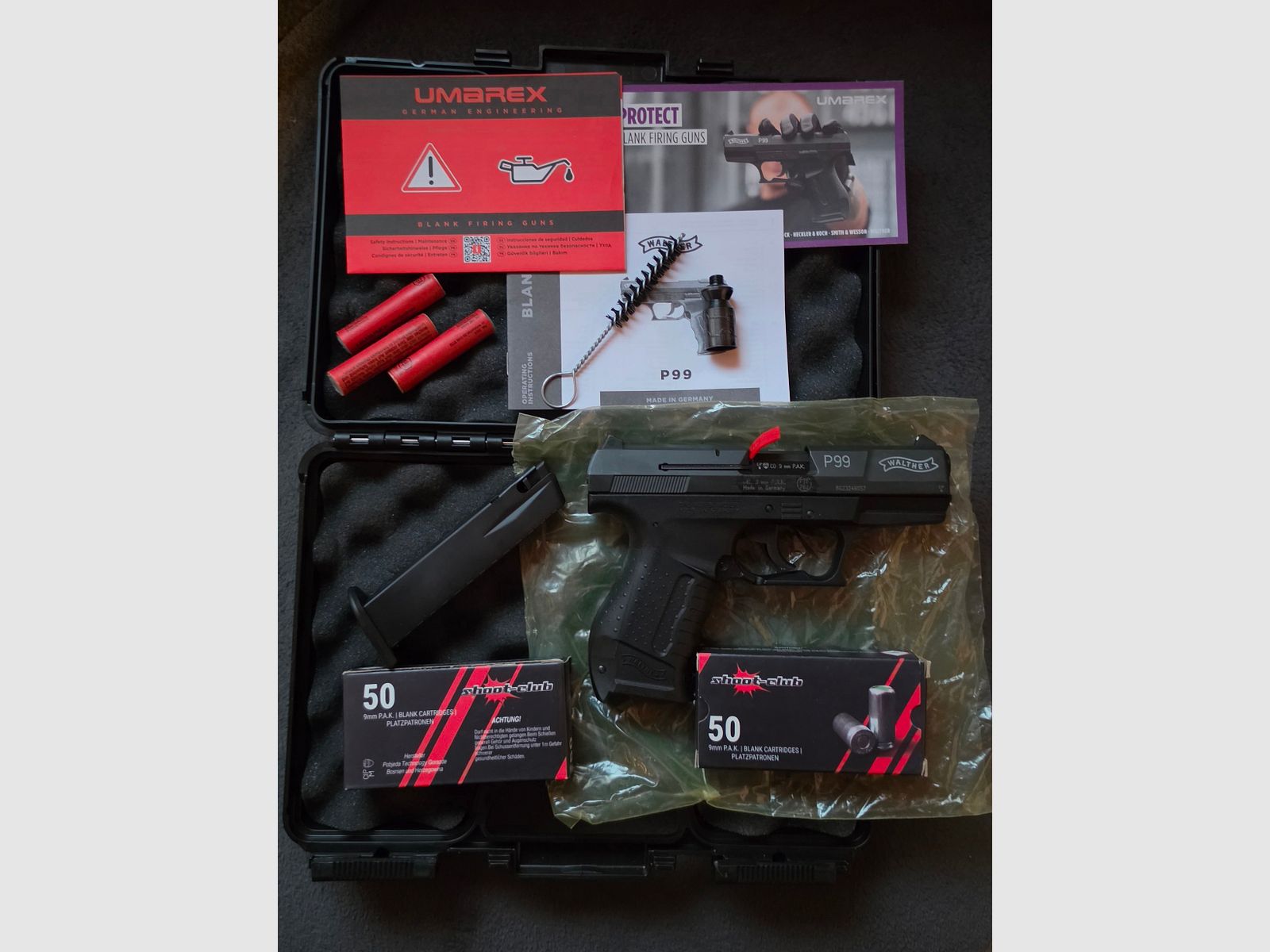 Walther P99 + Köcher + 100 Schuss