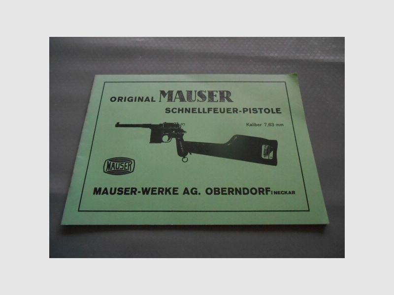 Mauser Selbstlade- Pistole Kal. 7,63 mm