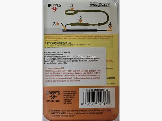 Hoppes Bore Snake/ Szybkie czyszczenie 7mm / .270 / .280 do broni długiej