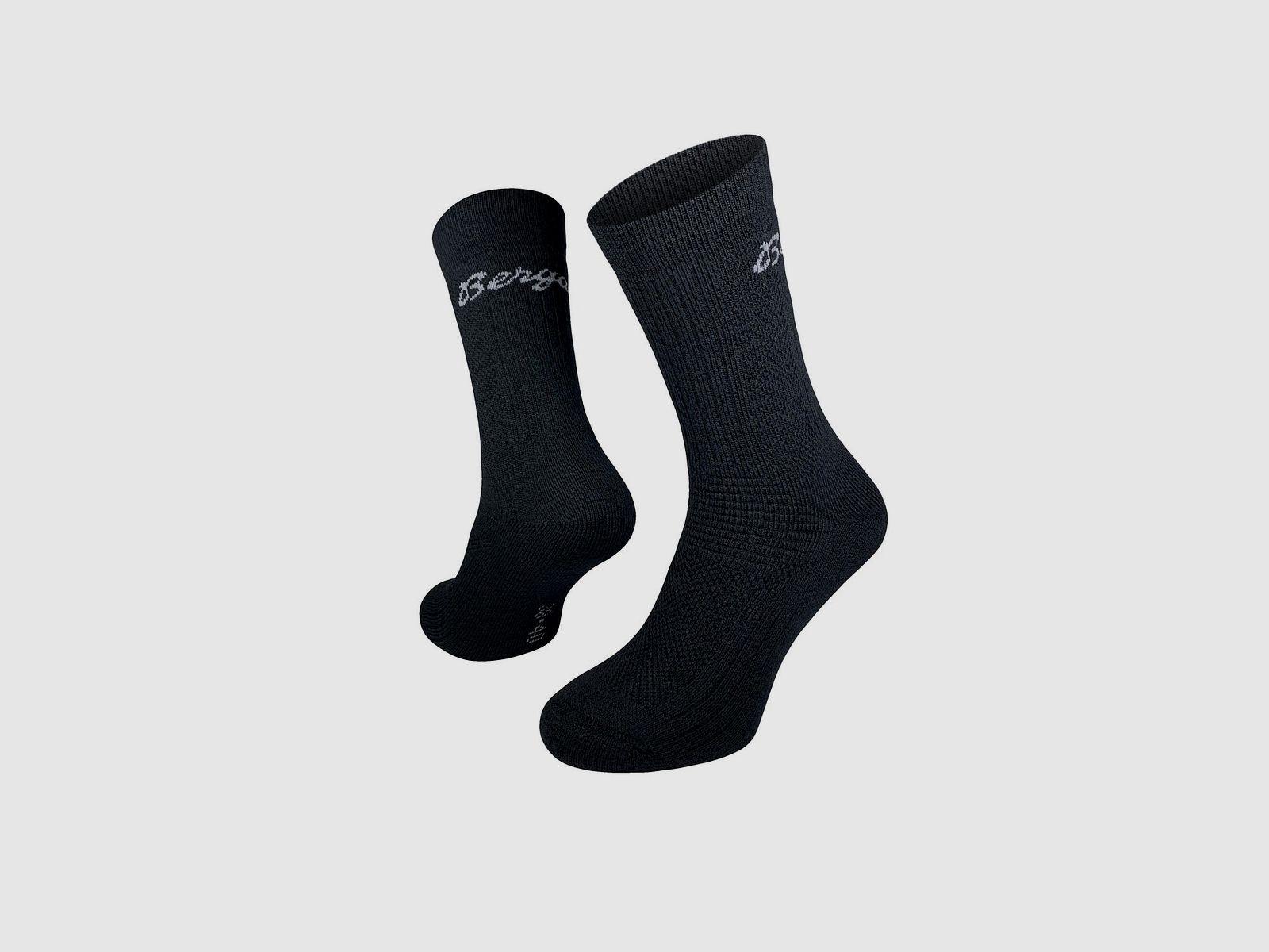 Calcetín Bergans Allround Cálido de Merino Acolchado Negro 41-43