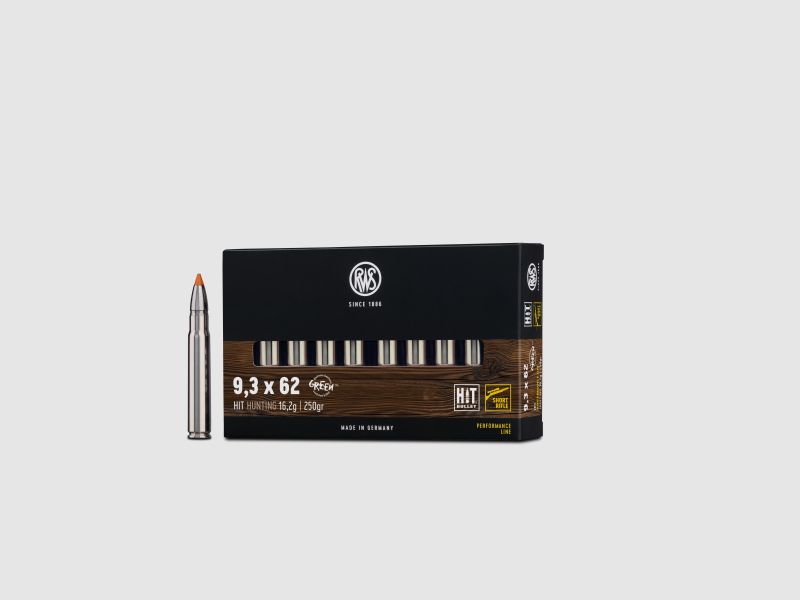 RWS 9,3x62 HIT Short-Rifle 10,4g 160grs