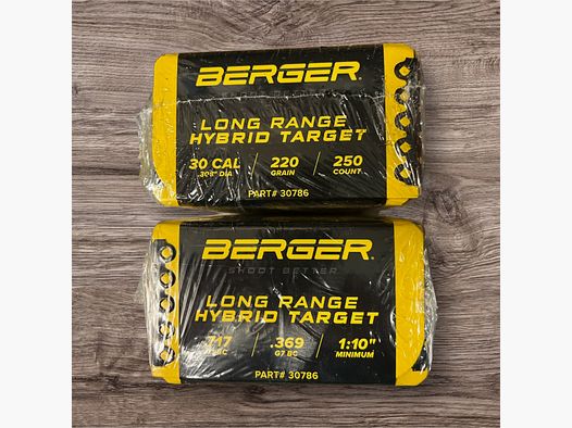 .30 220 Long Range Hybrid Target 100 Geschosse Berger