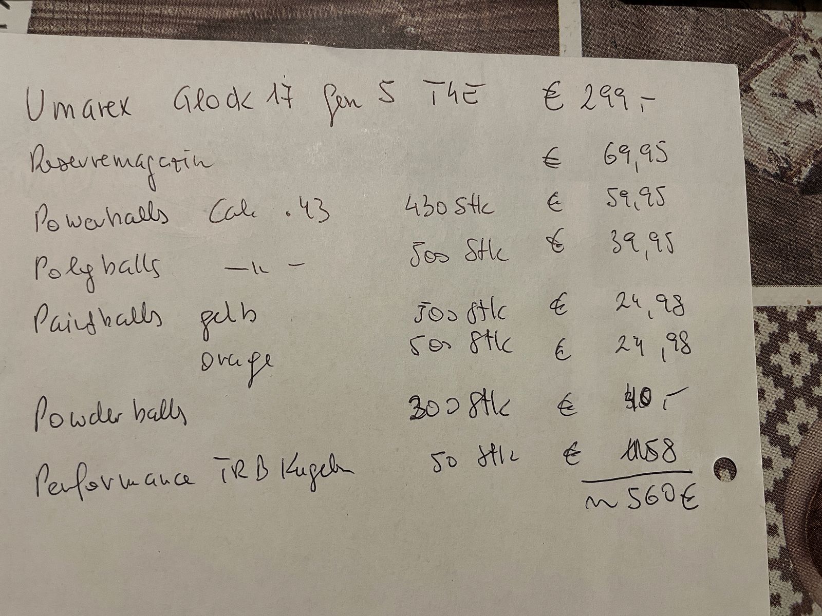 Umarex Glock 17 Gen 5 T4E Cal. .43 con 5 julios y un amplio equipamiento y cargador de repuesto