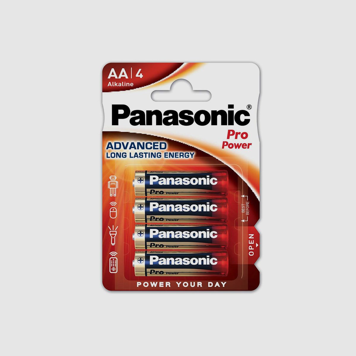 PANASONIC Piles alcalines Pro Power Mignon AA LR6 1,5V/4