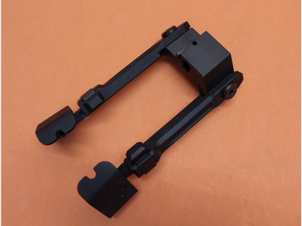 Fortmeier Fortmeier Zweibein H184 3-P 06:00 Höhe ca. 184 - 235mm Alu schwarz mit Rastenverstellung und Kufen