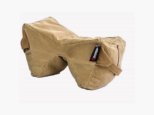 ARMAGEDDON GEAR MIDSIZED SHOOTING BAG ARMAGEDDON GEAR SCHMEDIUM GAME CHANGER, TAN WAXED CANVAS HEAVY FILL