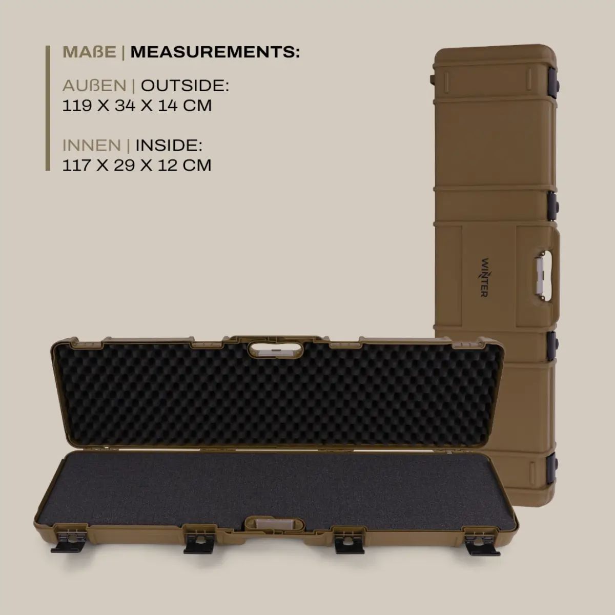 Winter Geweerhoes Coyote 107 cm