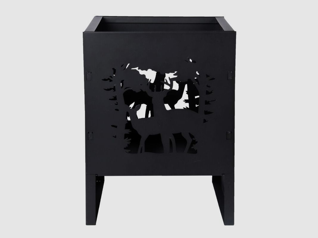 AKAH Feuerkorb Hirsch mit Flammen