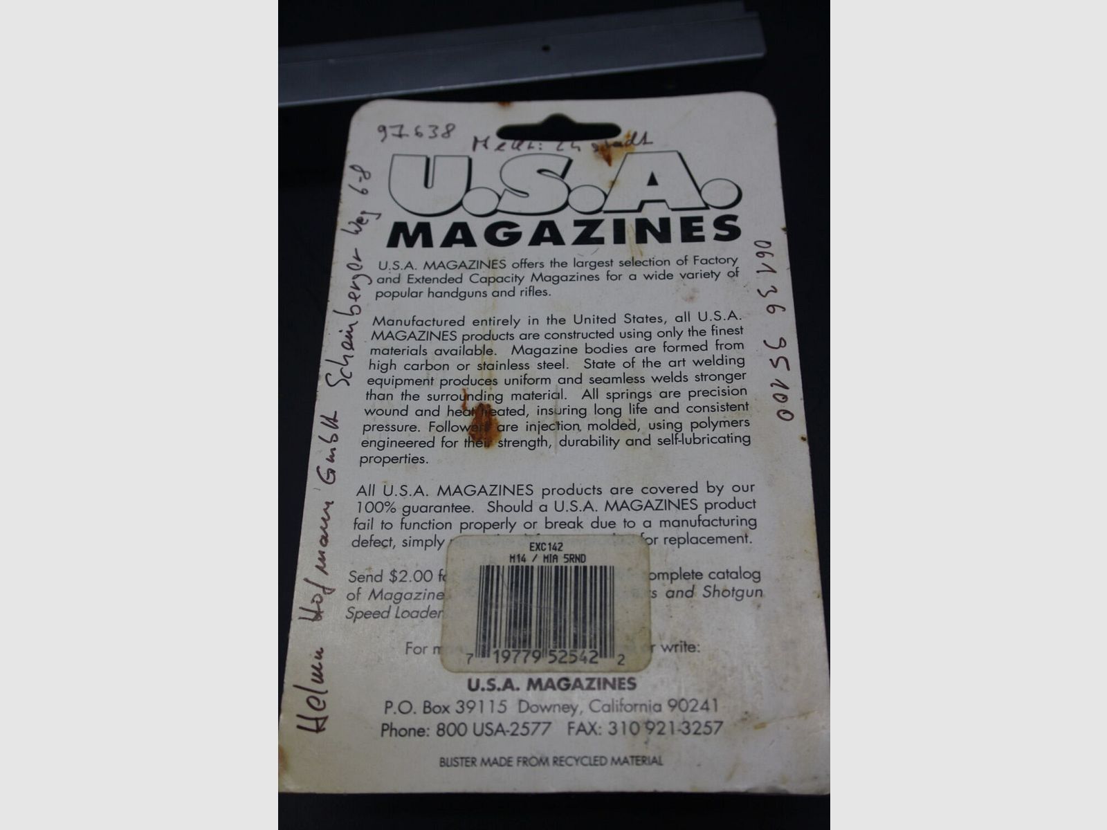 Replacement magazine M14 5 rounds caliber .308 Win FREE SHIPPING M14