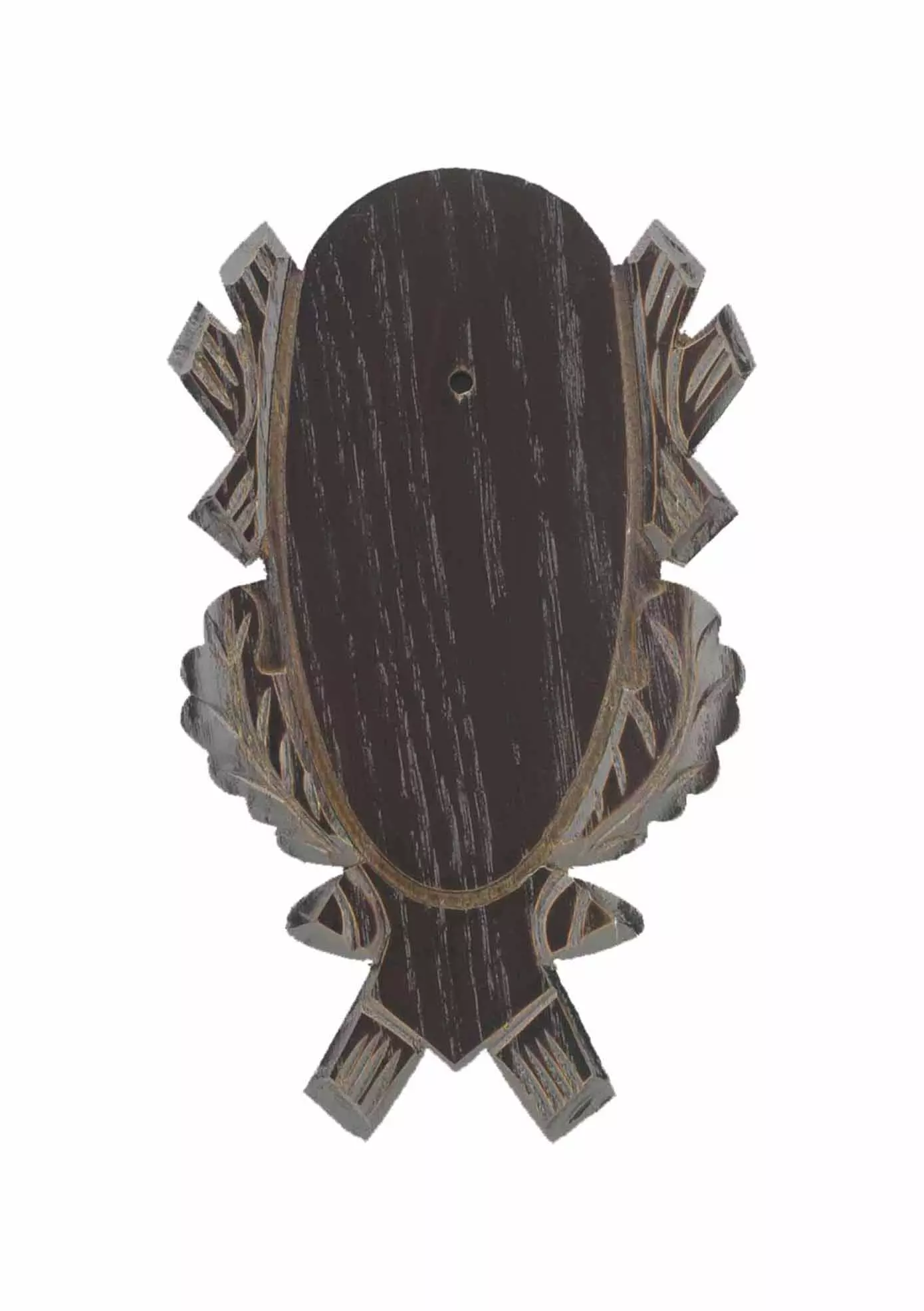 Deska do rehabilitacji dębowa rzeźbiona 4 - 21x12 cm ciemna