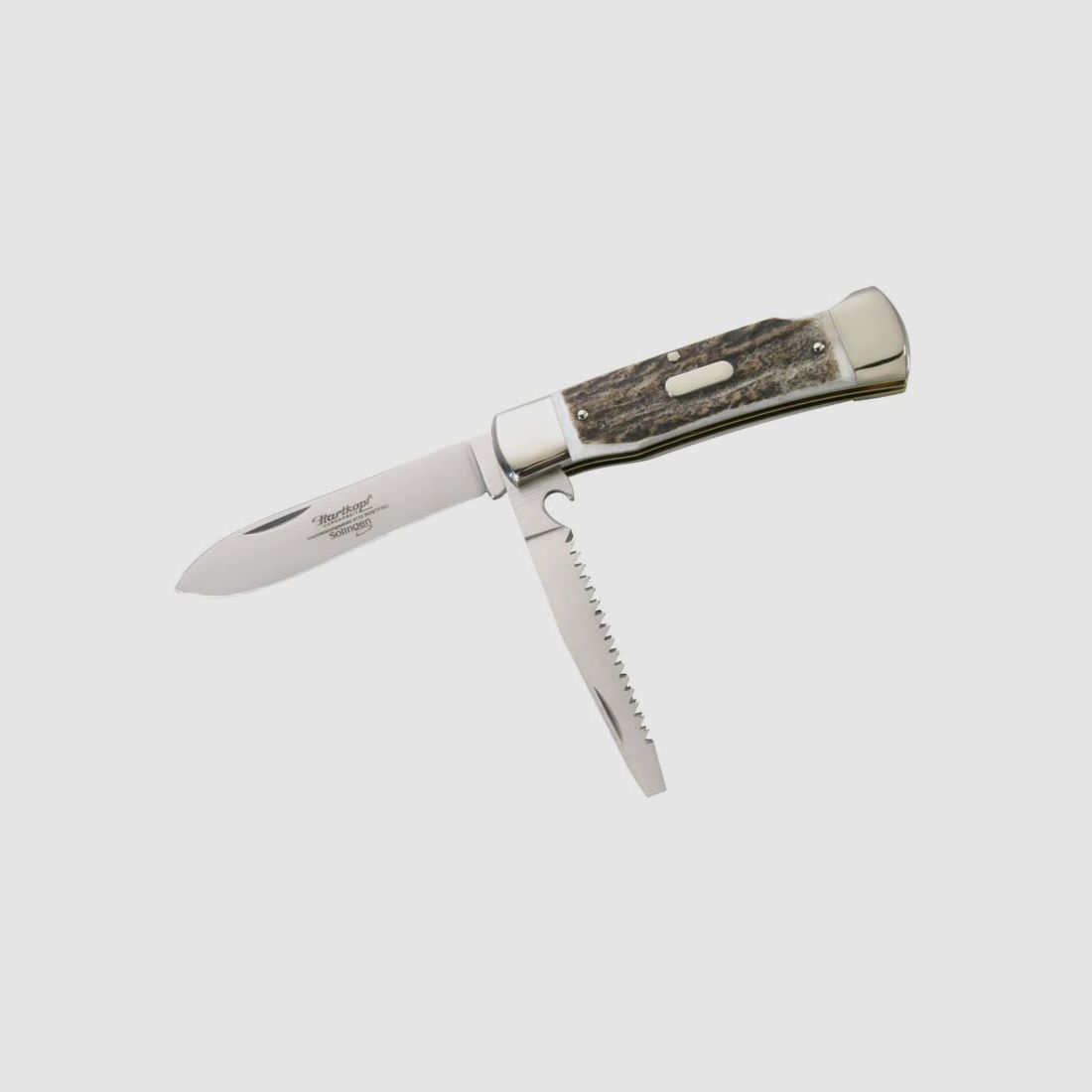 Hartkopf Jagdtaschenmesser mit Hirschhorn