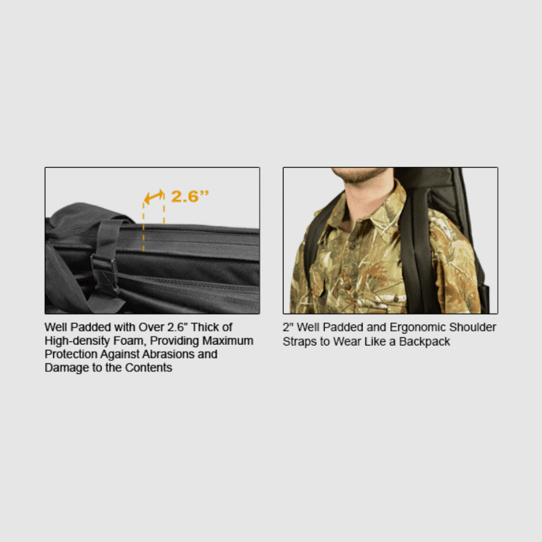 UTG® 42″ RC Combat Operation Web Gun Case Borsa per armi, Nera