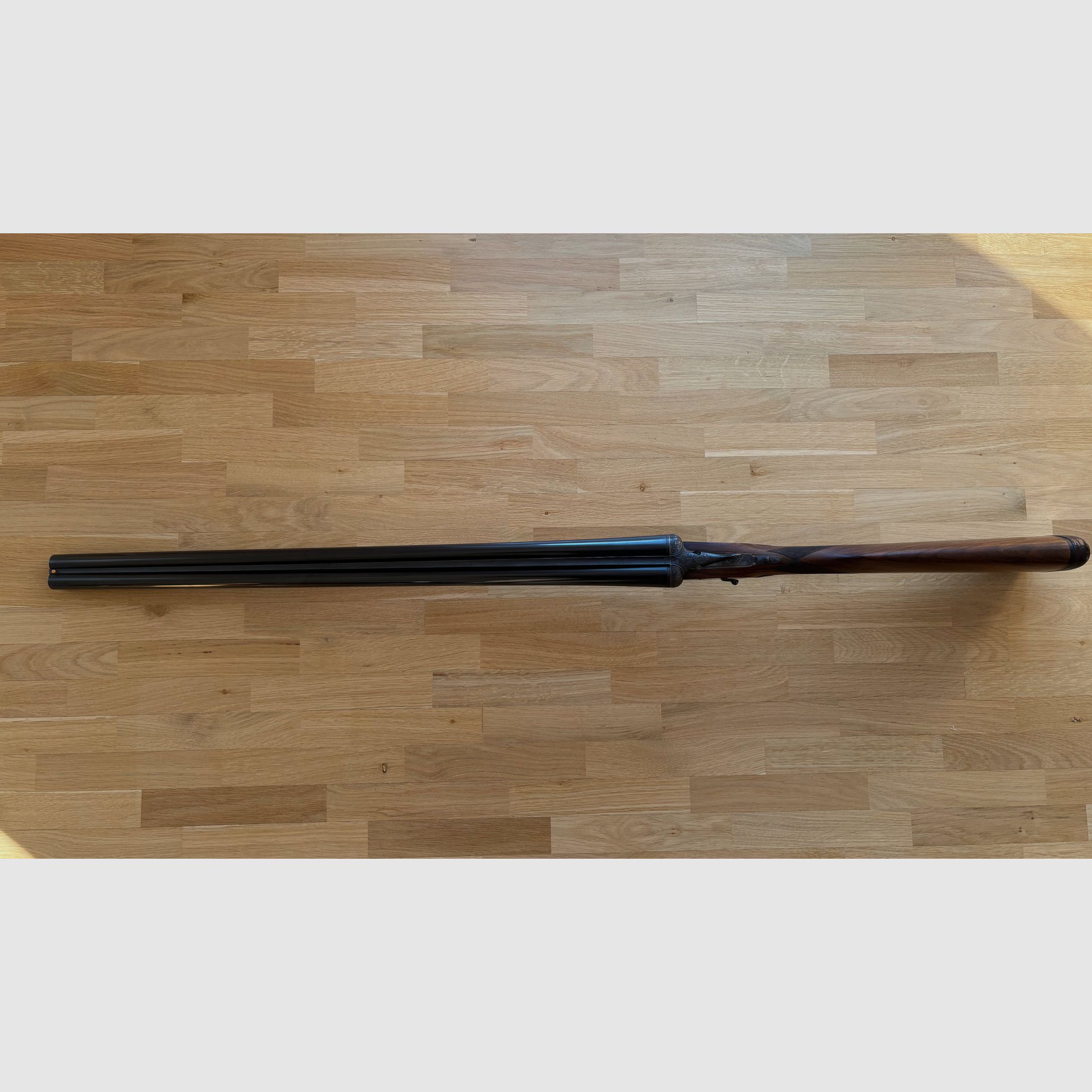 Grulla Seitenschloss Querflinte - Modell 215 - Cal. 12/70 - ejecución de alta calidad - año de fabricación 1977