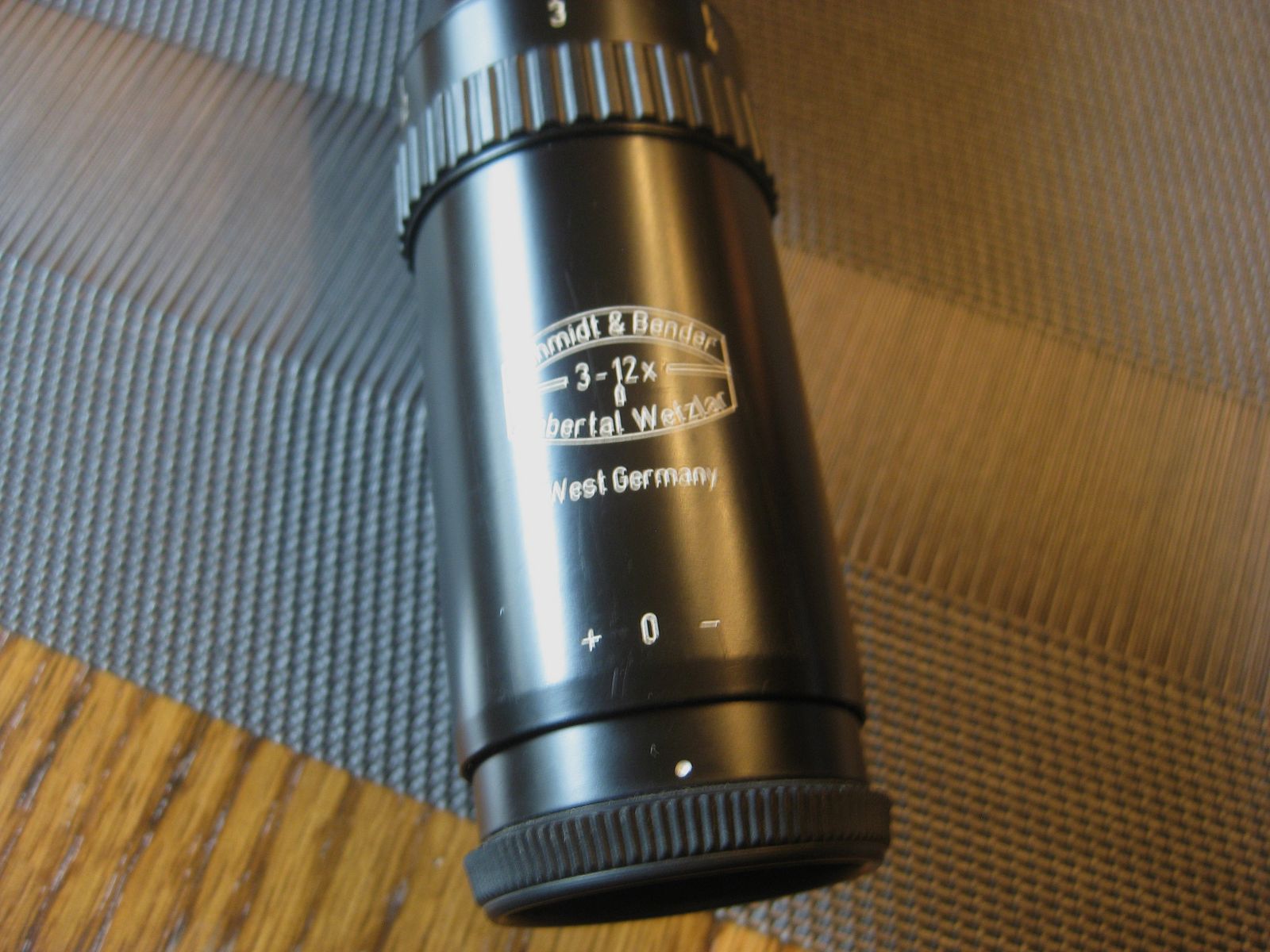 Używany KLASYK. Schmidt&Bender 3-12x50 z celownikiem-1 (podobny do celownika ZEISS-Diavari) w tym starszy montaż Blaser! Brak Swarovski-LEICA-Kahles-Nickel