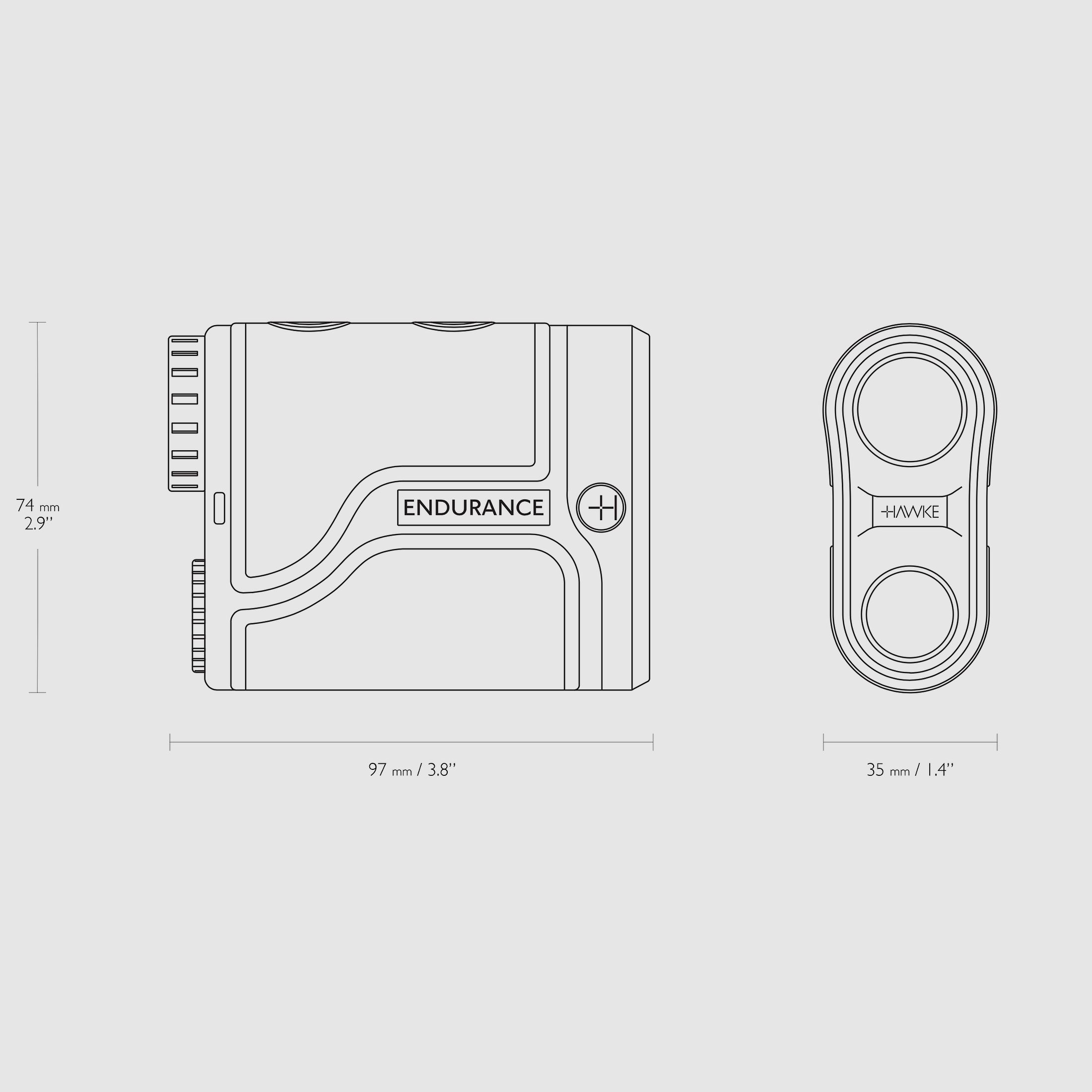 HAWKE 41212 Misuratore di distanza laser Endurance 1500 distanza angolo pioggia caccia